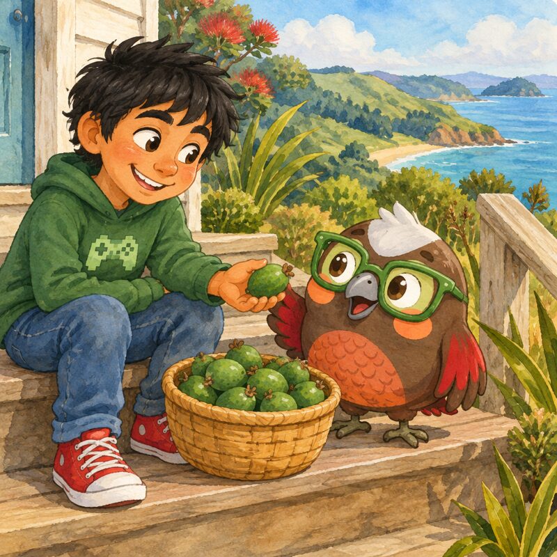 The same scene drawn in the Storybook style used for Years 1 to 5
