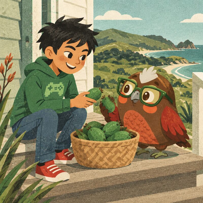 The same scene drawn in the Editorial style used for Years 10 to 13