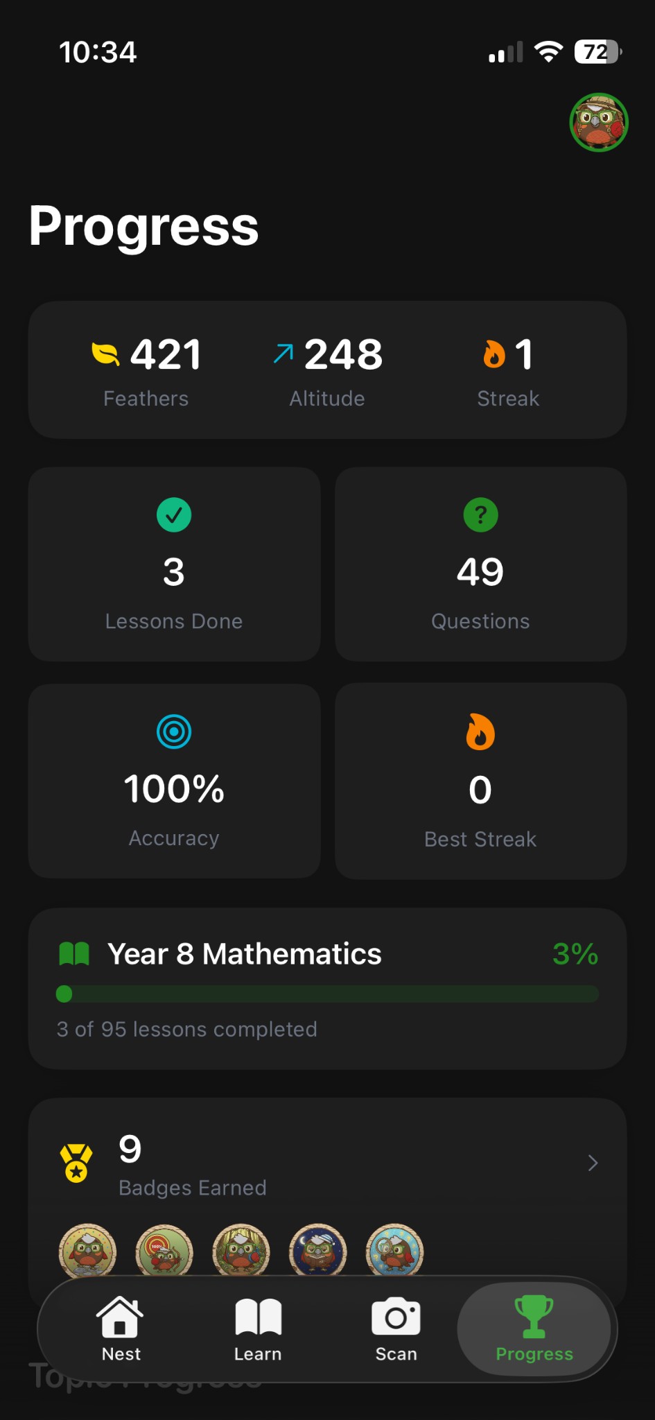 Track your child's progress