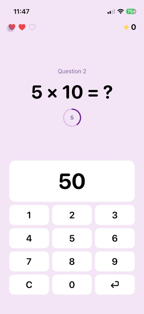 Times Table Challenge - answer times table questions against the clock